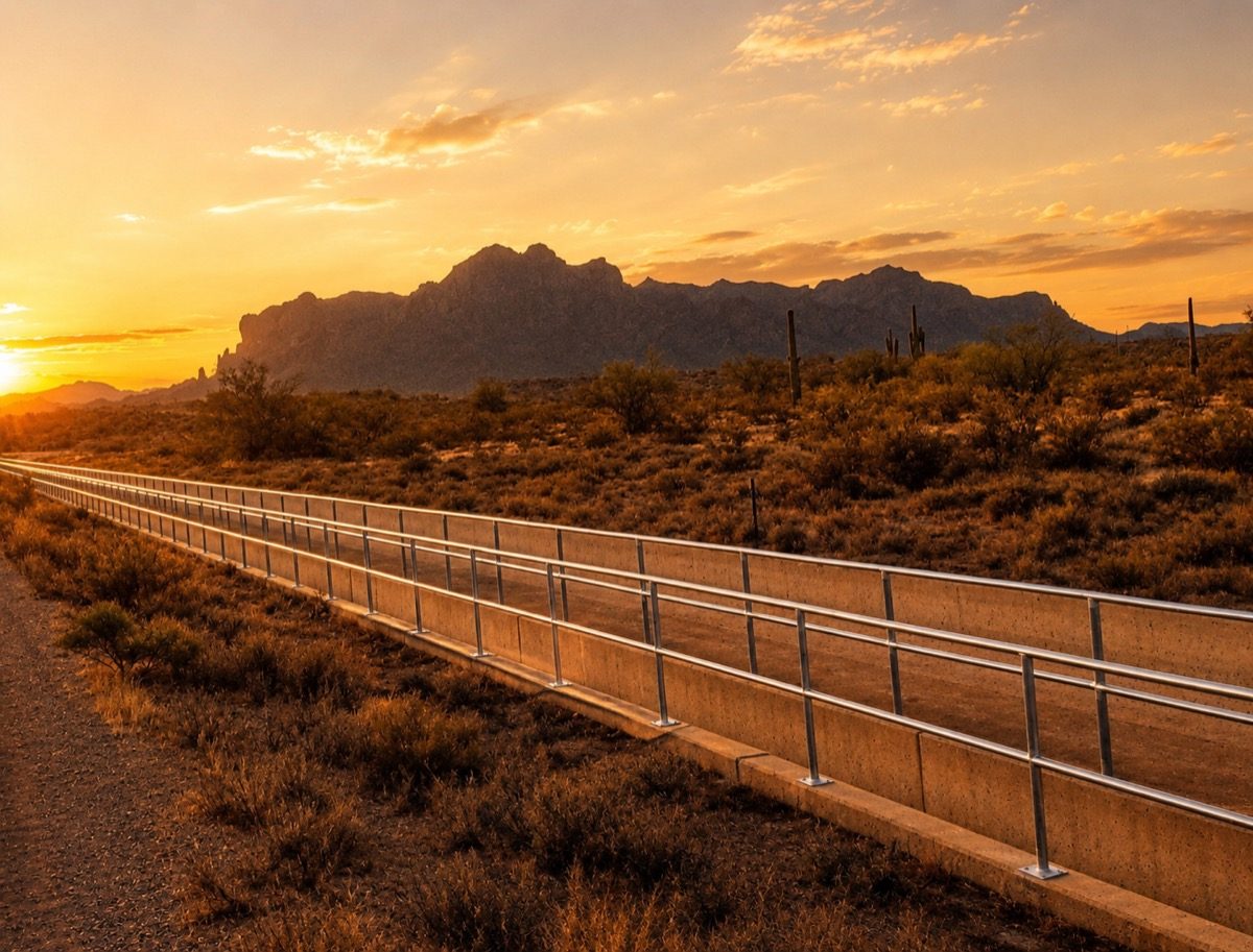 Outlaw Fencing job site